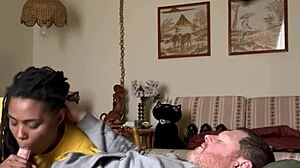 Homemade Ebony Amateur Craves Dick Sucking