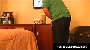 Cam Cutie Cleo Gets Facial