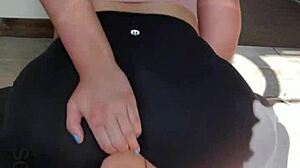 Naughty big ass teacher dismisses class to masturbate with dildo