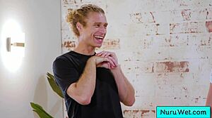 Does masseuse strip for nuru