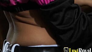 the stable boy bangs the sexy brunette babe in the barn