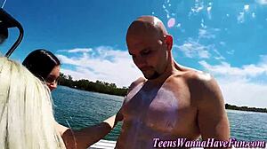 Teens fucked on yacht