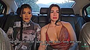 Uber driver with huge cock fucks two colombian sluts - mariana martix and silvana lee 😈