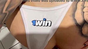 young girl sucks after beach arrival