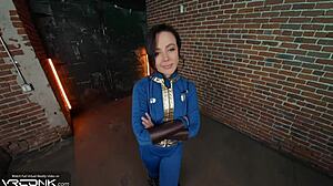 Vr conk horny brunette lucy sucks and fucks anally in fallout cosplay parody pt 1