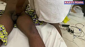 big ass ebony rides my cock and cums