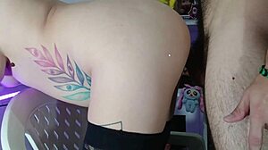 Curvy Latina stepsister takes big cock in doggystyle passion