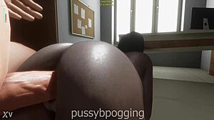 Detailed scene of a tight pussy gripping a cock so firmly it can't move at all