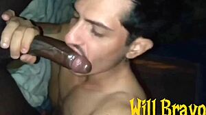 grindr cruising: sucked angolan guy's big cock, then took it