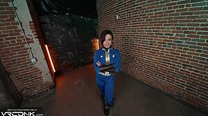 Vr conk horny brunette lucy sucks and fucks anally in fallout cosplay parody pt 1