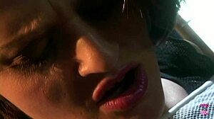 Fake-Titted Lesbian Lady Licks Her Friend's Pussy