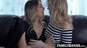 i'm blair williams, kissing and tribbing with my cute stepsister giselle palmer until we both orgasm