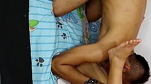 fucking the slut wife rough and hard in the room of my step brother and he enter