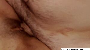 Brunette milf wears stockings during intimate encounters