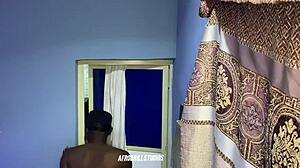 Gateman Fucked the House Girl Till He Filled Her Pussy with Cum Creampie