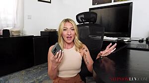 Whitney OC seduces Anthony Pierce with big tits and ass in hardcore POV blowjob!