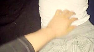 Shy schoolgirl sucks huge dick after class in homemade video