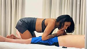 Renataxxx delivers an impressive POV blowjob and cowgirl ride