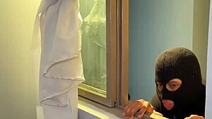 Masked Burglar Intrudes Milf Lina Henao's Home, Fucking Her Hard In Bedroom