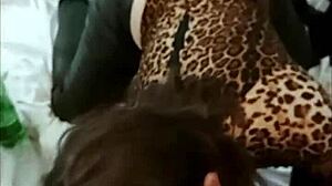 French Amateur Deepthroats And Rims In Leather Outfit