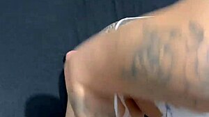 young girl sucks after beach arrival