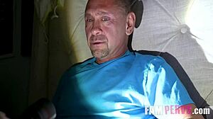 flashlights flicker as stepdad gives skyler storm a quick taboo fuck