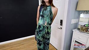 Sweet Horny Brunette Starshine Masturbates And Gives Bj To Get Banged