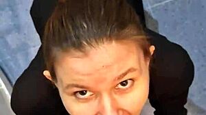 I've got time to fuck my neighbor's skinny pussy in the bathroom