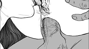 Speed drawing captures ffm threesome by artist kramer krameroff