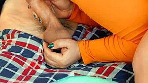 unexpected halloween gift from stepmom niurakoshkina involves big cock blowjob