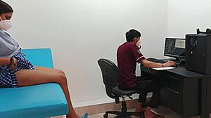 Perverted Doctor Pounds Horny Teen Pussy