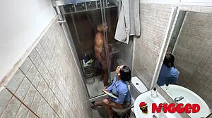 i got our dirty secretary roma amor to tease and bang a black cock for us