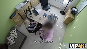 Sweet girl fucks naughty loan agent!