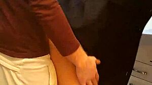 I've got time to fuck my neighbor's skinny pussy in the bathroom