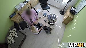 Sweet girl fucks naughty loan agent!