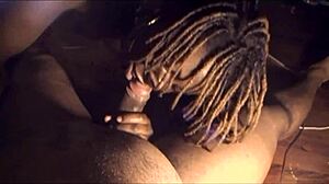 Homemade office encounter with sloppy head