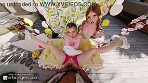 vr bangers hot babes in pink panties fuck you after lemonade in ffm threesome