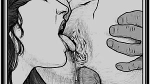 Speed drawing captures ffm threesome by artist kramer krameroff