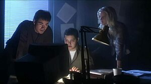 Hey, fucking this beauty blonde MILF with her big tits and shaved pussy.