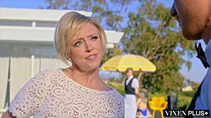 vixenplus cock hungry socialite dee fucks server at house party - ready for more?