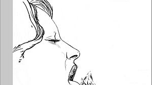 Speed drawing captures ffm threesome by artist kramer krameroff