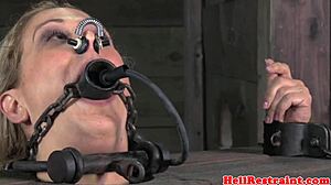 Bound Woman Mouth Gagged by Dominant Male