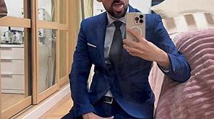 Hot Daddy Jerking Off Busts Thick Load Outdoors