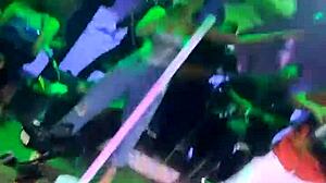 Hey, colombian babe flashing big tits outdoors live! 😍