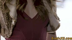 petite teen 18+ rides shlong and drips cum