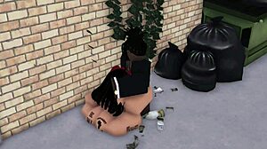 Rice Bunny Takes Big Black Cock In Alleyway For Intense Pleasure