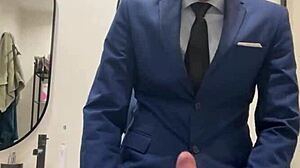 Hot Daddy Jerking Off Busts Thick Load Outdoors