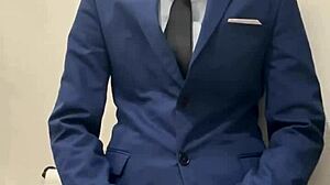 Hot Daddy Jerking Off Busts Thick Load Outdoors