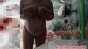 I m bath in bathroom with pussy fucking you guess what happens next.