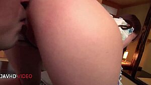 naughty yuria mano in passionate glory hole pov with big cock